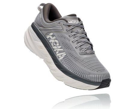 Hoka One One Bondi 7 Moški Road Tekaški Čevlji Temno Siva SI-291346Q